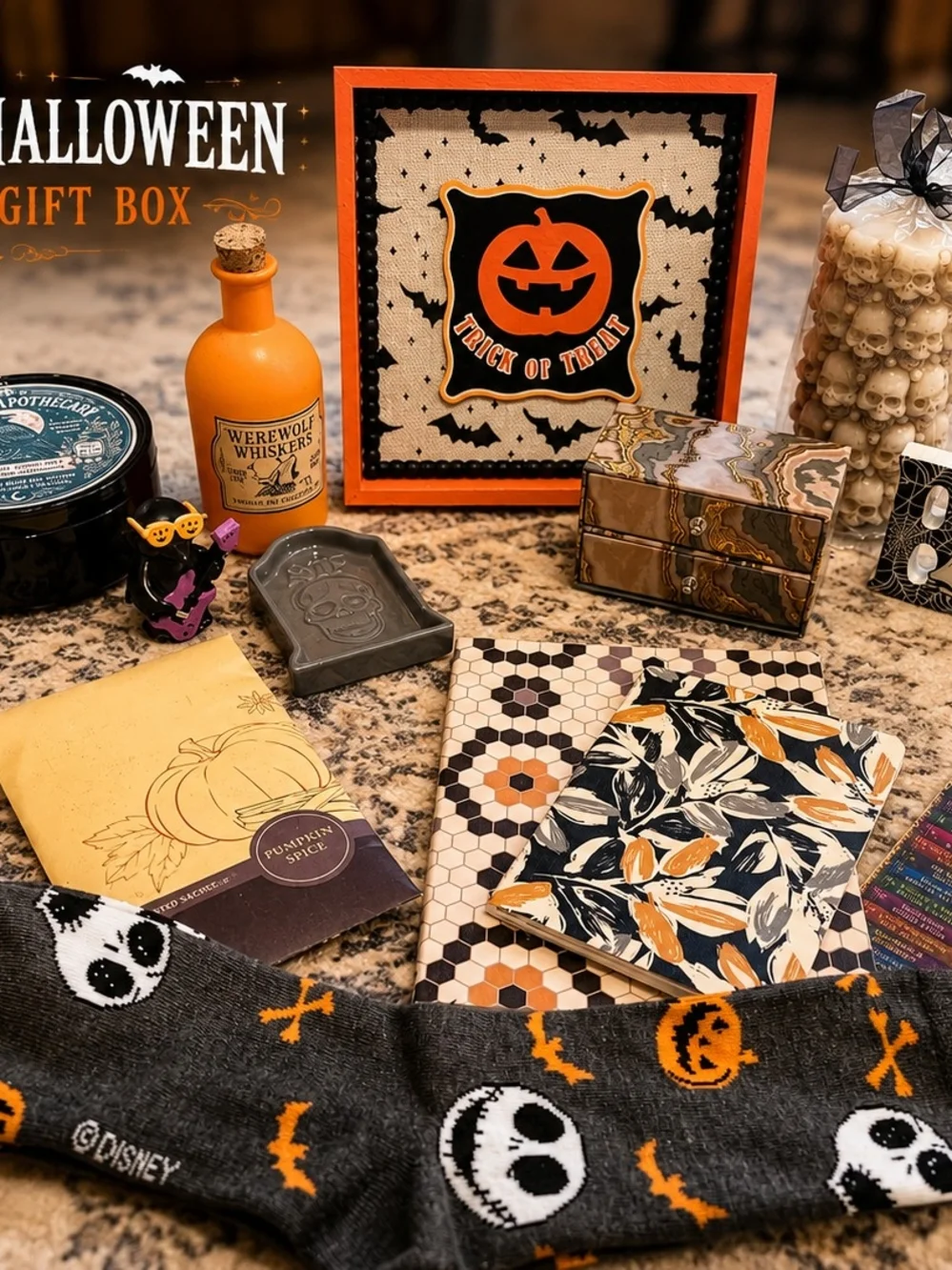 Haunted Halloween Mystery Box Spooky Goth Surprise Gift Box